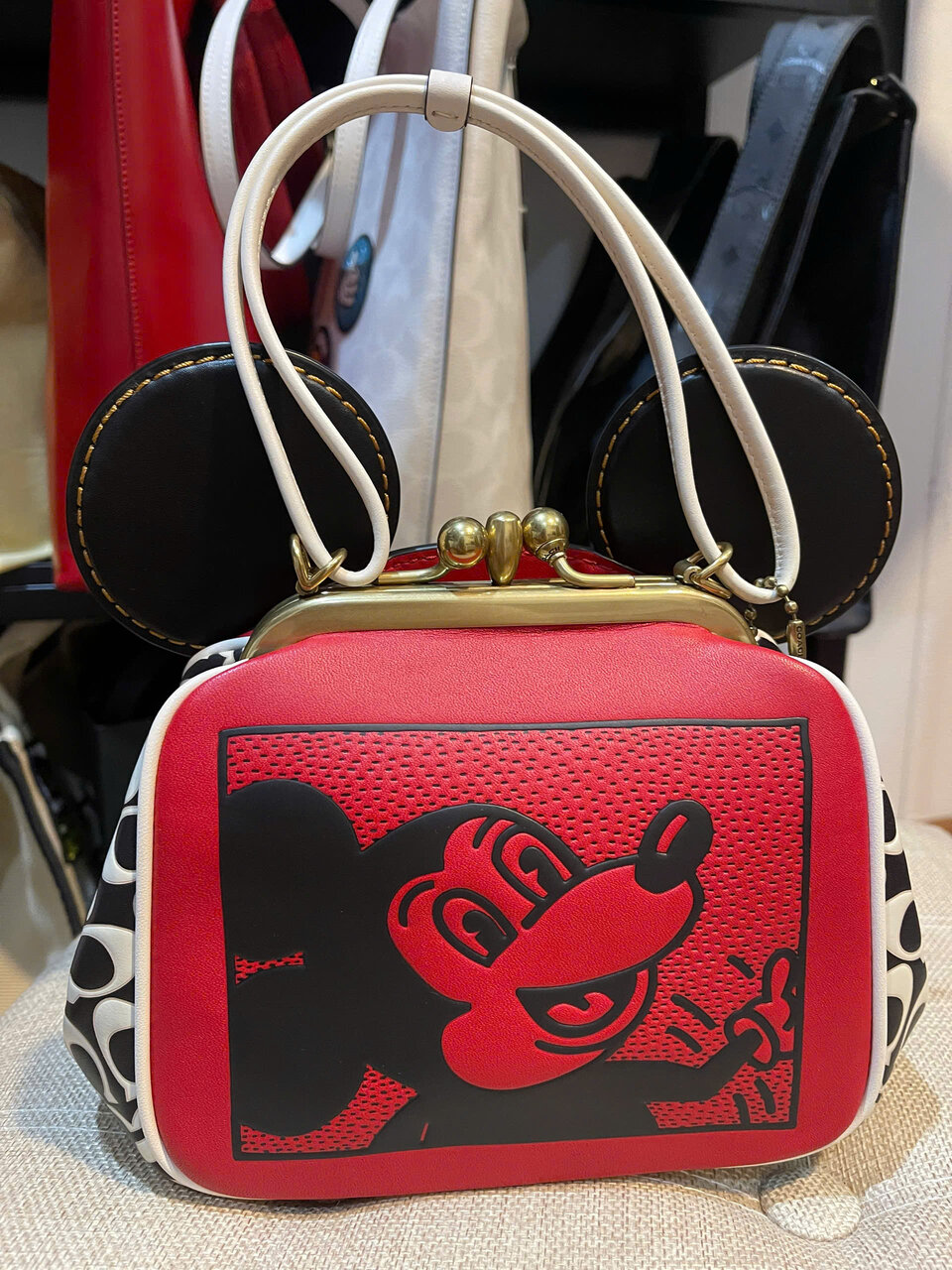 [25-010054] COACH Disney x Keith Haring Mickey Mouse Kisslock Bag - Thumbnail 7